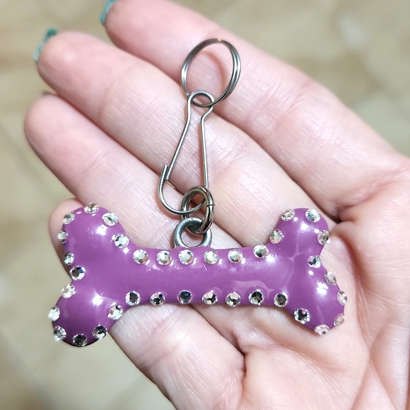 Set Of 3 Crystal & Enamel Dog Collar Charms - Picture 6 of 7